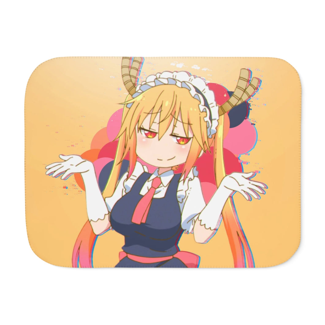 Wallpaper kobayashi-san chi no maid dragon (Tohru) Sherpa Blanket