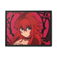 High School DxD Rias Gremory Canvas Framed Art Print
