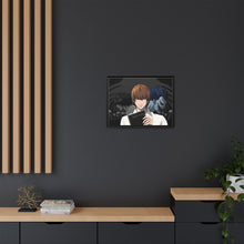 Load image into Gallery viewer, Death Note Light Yagami, Ryuk Canvas Framed Art Print
