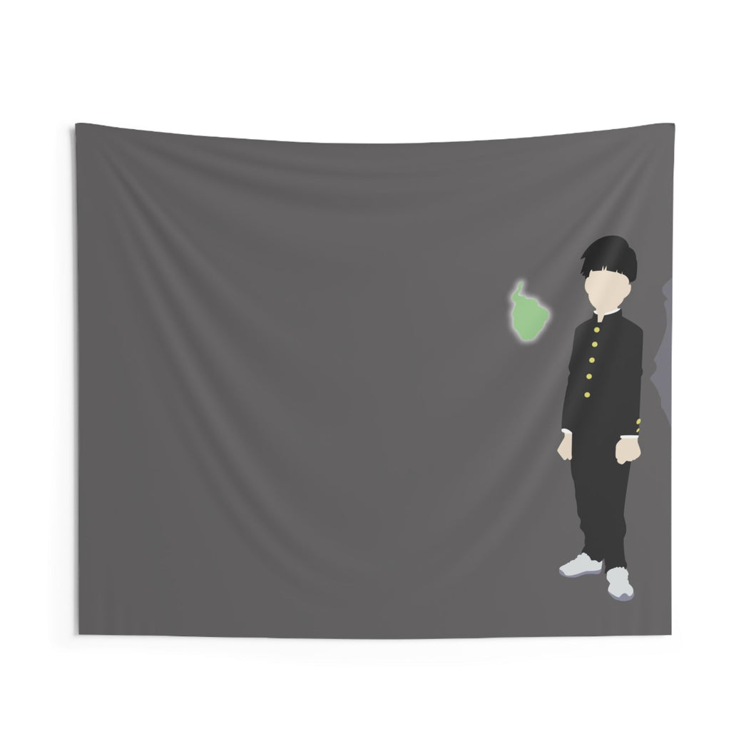 Mob Psycho 100 Arataka Reigen, Shigeo Kageyama, Ekubo Indoor Wall Tapestry