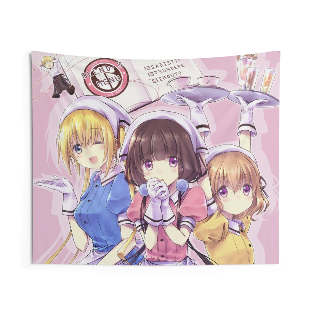 Blend S Maika Sakuranomiya, Kaho Hinata, Mafuyu Hoshikawa Indoor Wall Tapestry