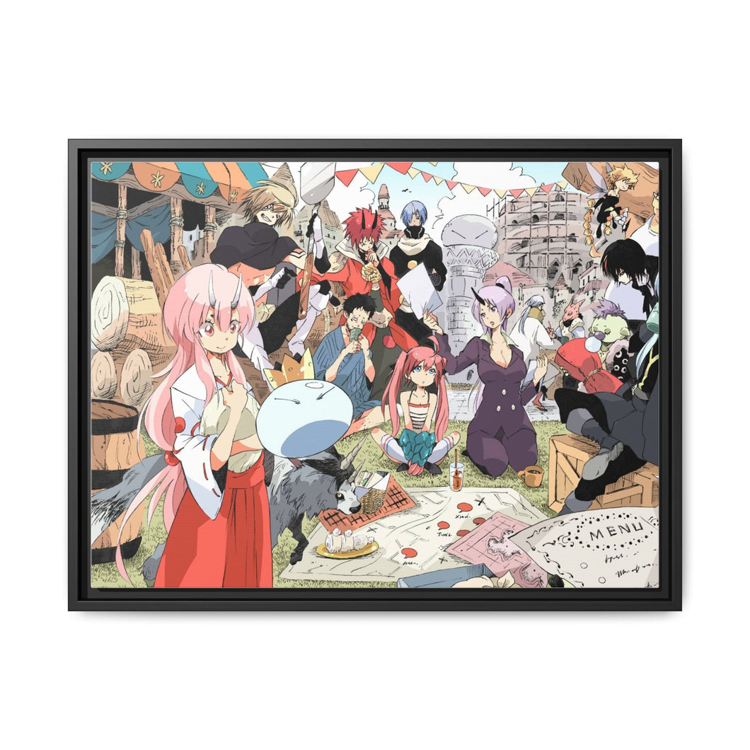 Anime That Time I Got Reincarnated as a Slime Canvas Framed Art Print