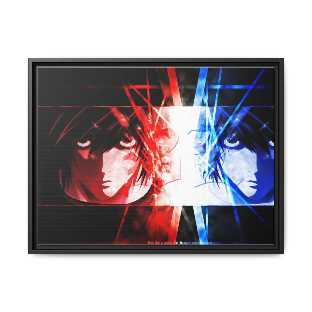 Anime Death Note Canvas Framed Art Print