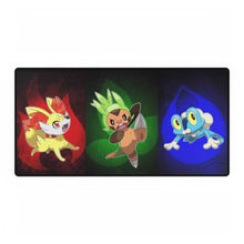Load image into Gallery viewer, Fennekin, Chespin, and Froakie Mouse Pad (Desk Mat)

