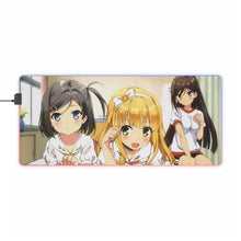 Load image into Gallery viewer, The "H.e.n.t.a.i" Prince and the Stony Cat. RGB LED Mouse Pad (Desk Mat)
