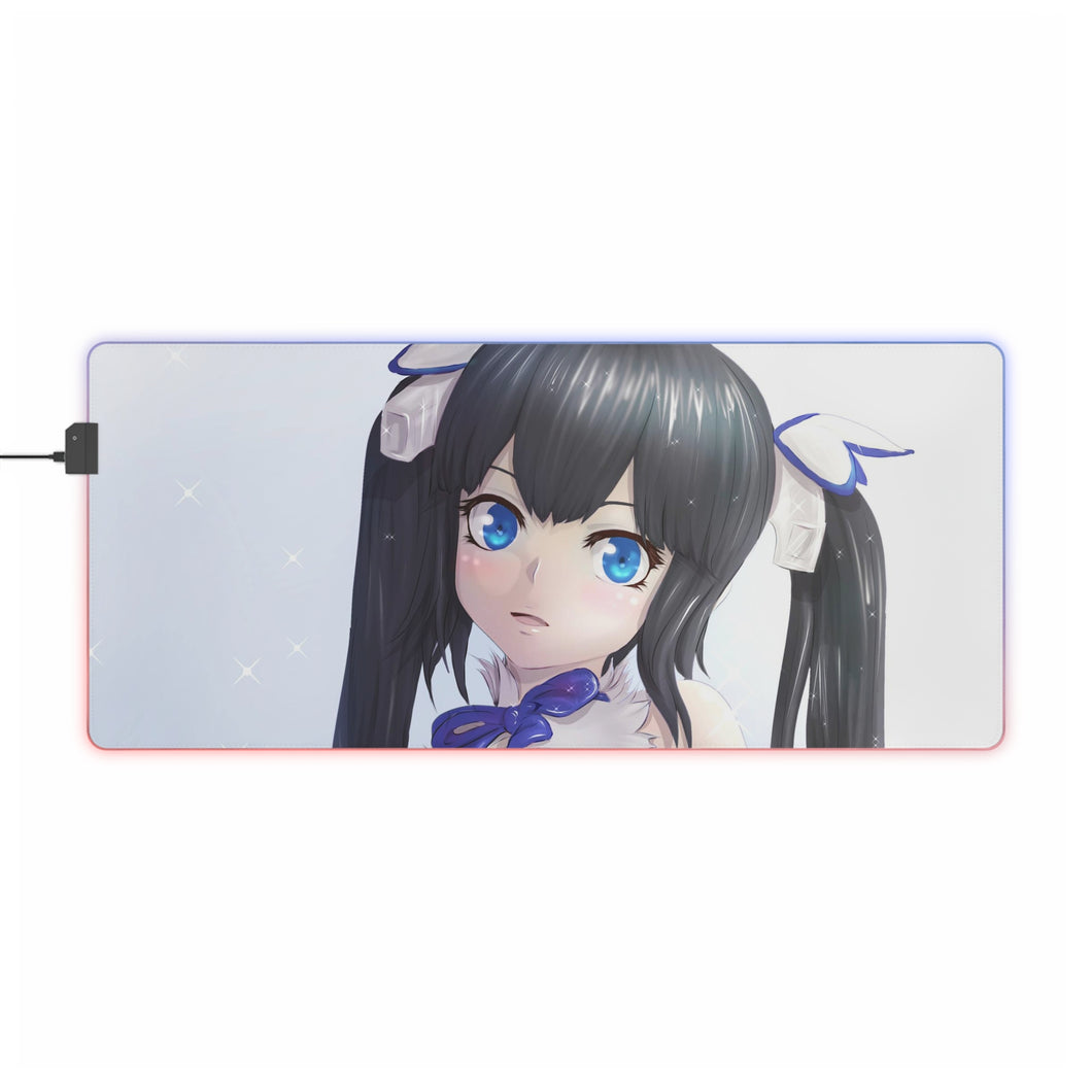 Is It Wrong To Try To Pick Up Girls In A Dungeon? RGB LED Mouse Pad (Desk Mat)