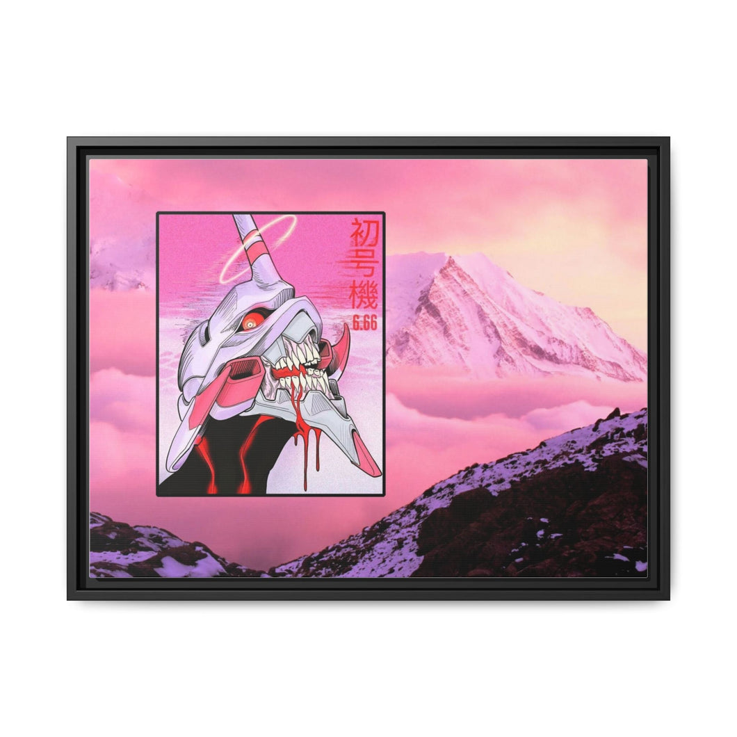 Anime Neon Genesis Evangelion Canvas Framed Art Print