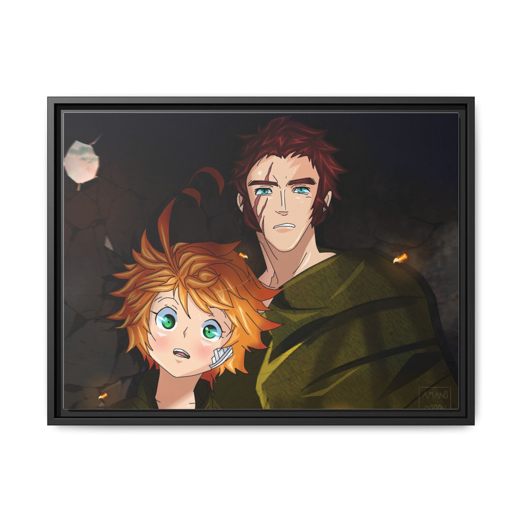 The Promised Neverland Emma Canvas Framed Art Print