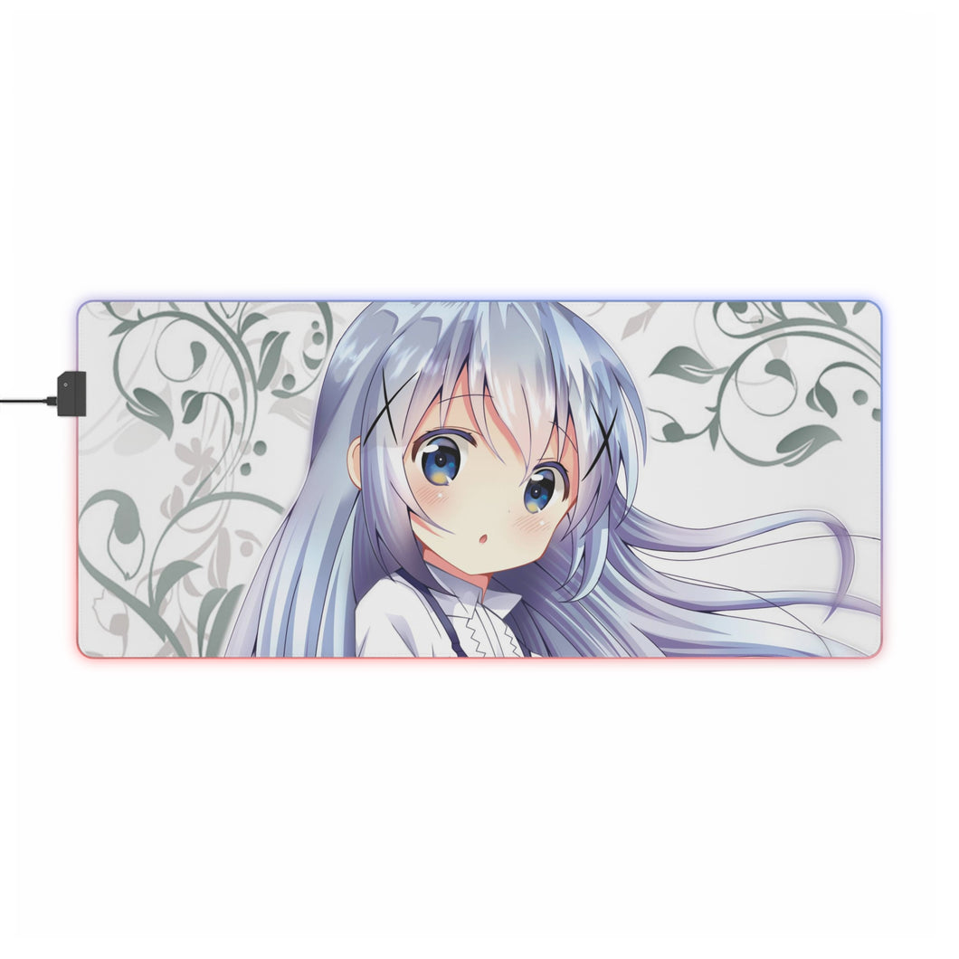 Is The Order A Rabbit? RGB LED Mouse Pad (Desk Mat)