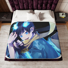 Load image into Gallery viewer, Blue Exorcist Sherpa Blanket
