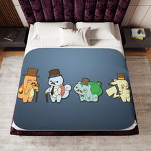 Load image into Gallery viewer, starters with classical style Sherpa Blanket
