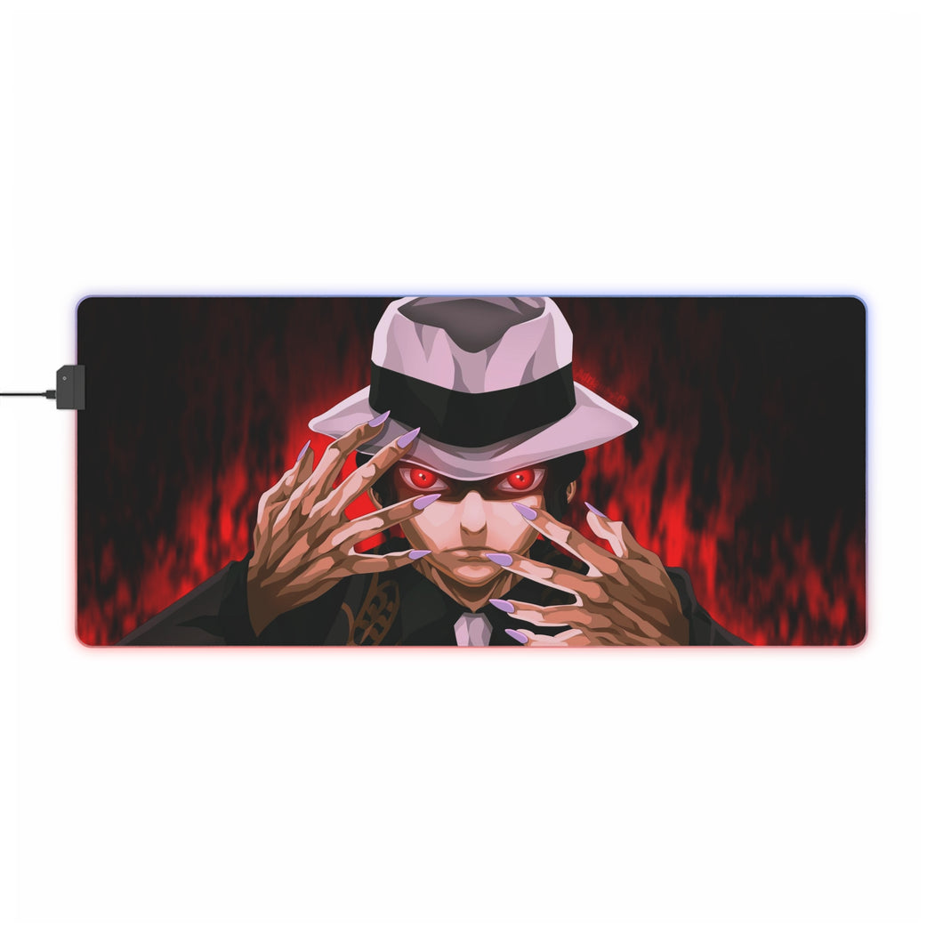 Muzan Kibutsuji RGB LED Mouse Pad (Desk Mat)