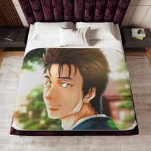 Load image into Gallery viewer, Shinichi Izumi Face Sherpa Blanket
