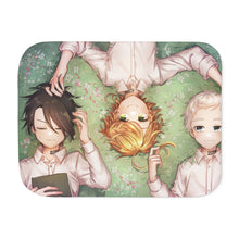 Load image into Gallery viewer, The Promised Neverland Ray, Norman, Emma Sherpa Blanket
