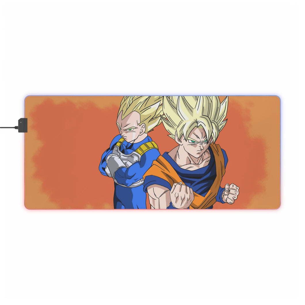 Goku - Vegeta Duo RGB LED Mouse Pad (Desk Mat)