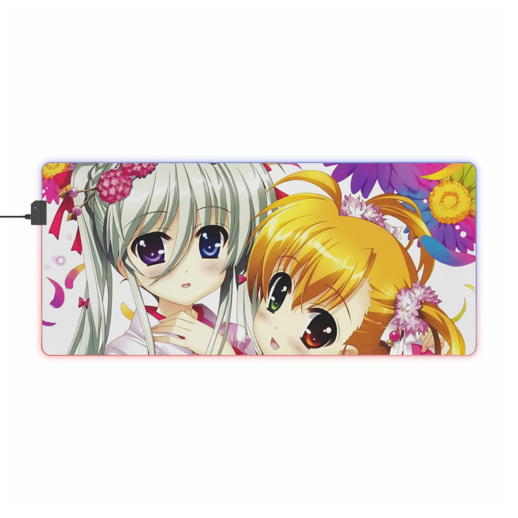 Magical Girl Lyrical Nanoha RGB LED Mouse Pad (Desk Mat)
