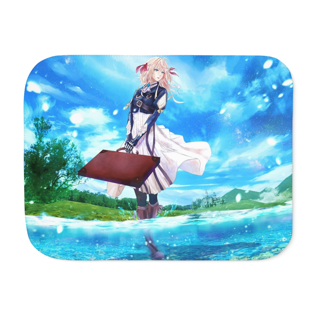 Violet Evergarden Sherpa Blanket
