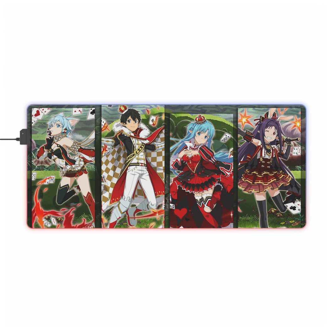 Memory Defrag Poker Banner RGB LED Mouse Pad (Desk Mat)