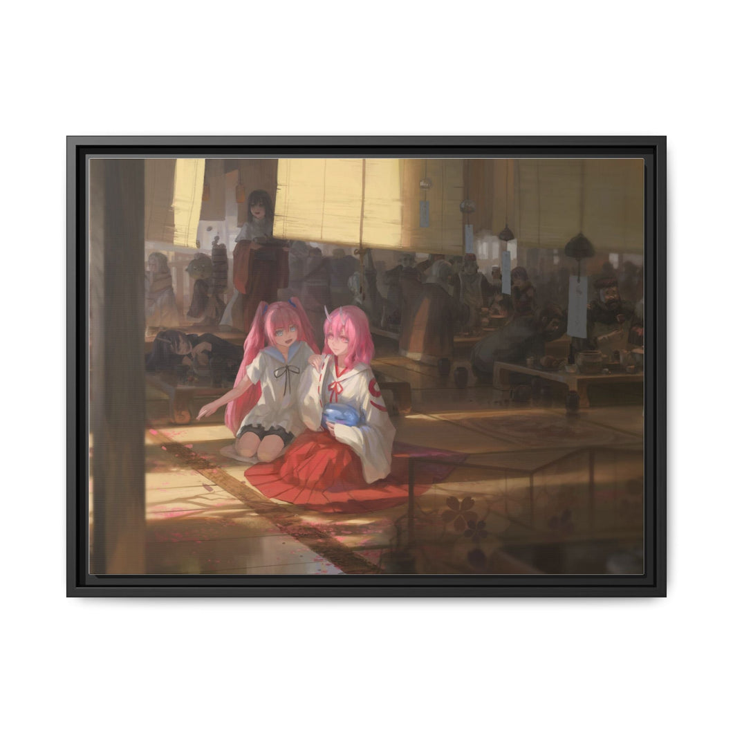 Anime That Time I Got Reincarnated as a Slime Canvas Framed Art Print