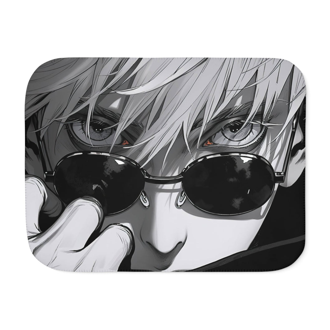 Epic Gojo Satoru Manga Sherpa Blanket