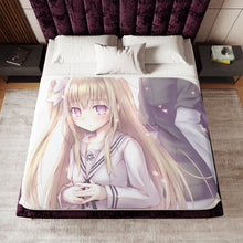 Load image into Gallery viewer, Anime Date A Liver Sherpa Blanket

