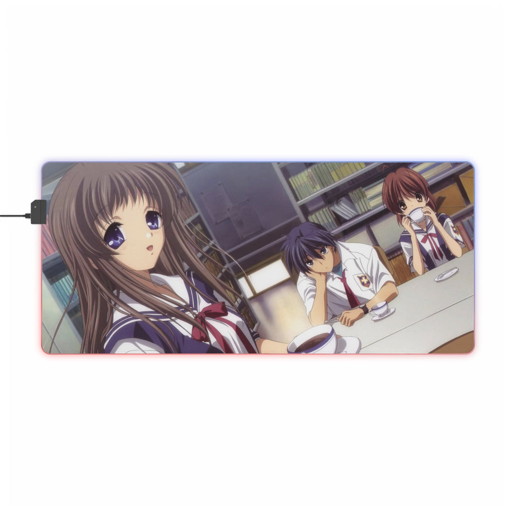 Clannad Tomoya Okazaki, Nagisa Furukawa RGB LED Mouse Pad (Desk Mat)