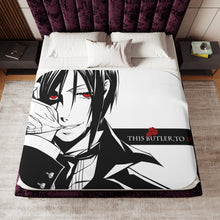 Load image into Gallery viewer, Anime Black Butler Sherpa Blanket
