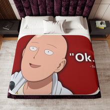 Load image into Gallery viewer, One Punch Man Saitama - Ok Sherpa Blanket
