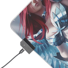 Load image into Gallery viewer, Fairy Tail Erza Scarlet RGB LED Mouse Pad (Desk Mat)
