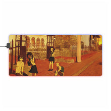 Load image into Gallery viewer, Hyouka Eru Chitanda, Satoshi Fukube, Mayaka Ibara RGB LED Mouse Pad (Desk Mat)
