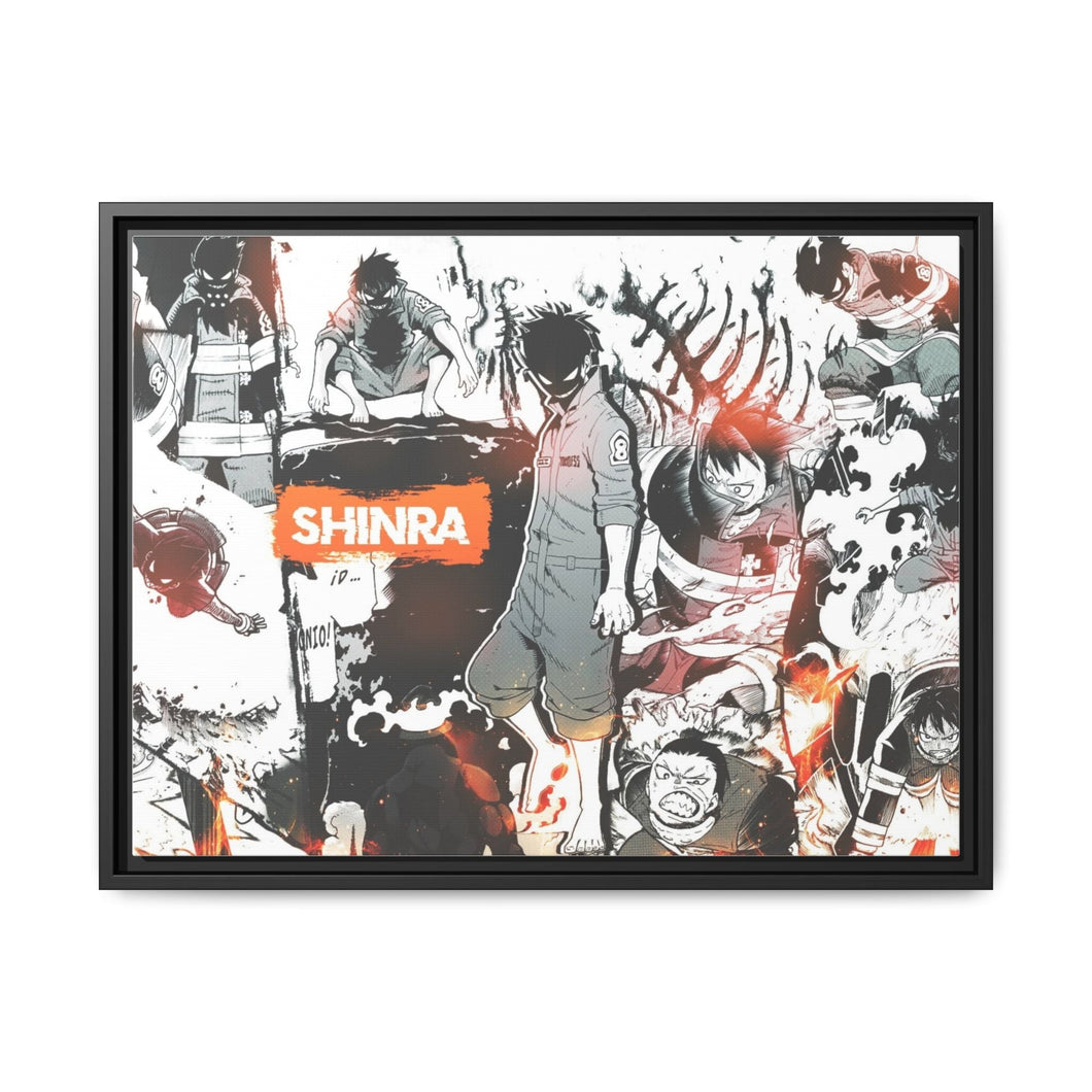 Fire Force Shinra Kusakabe Canvas Framed Art Print