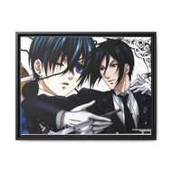 Black Butler Canvas Framed Art Print