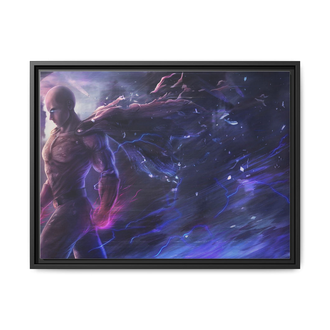 Anime One-Punch Man Canvas Framed Art Print