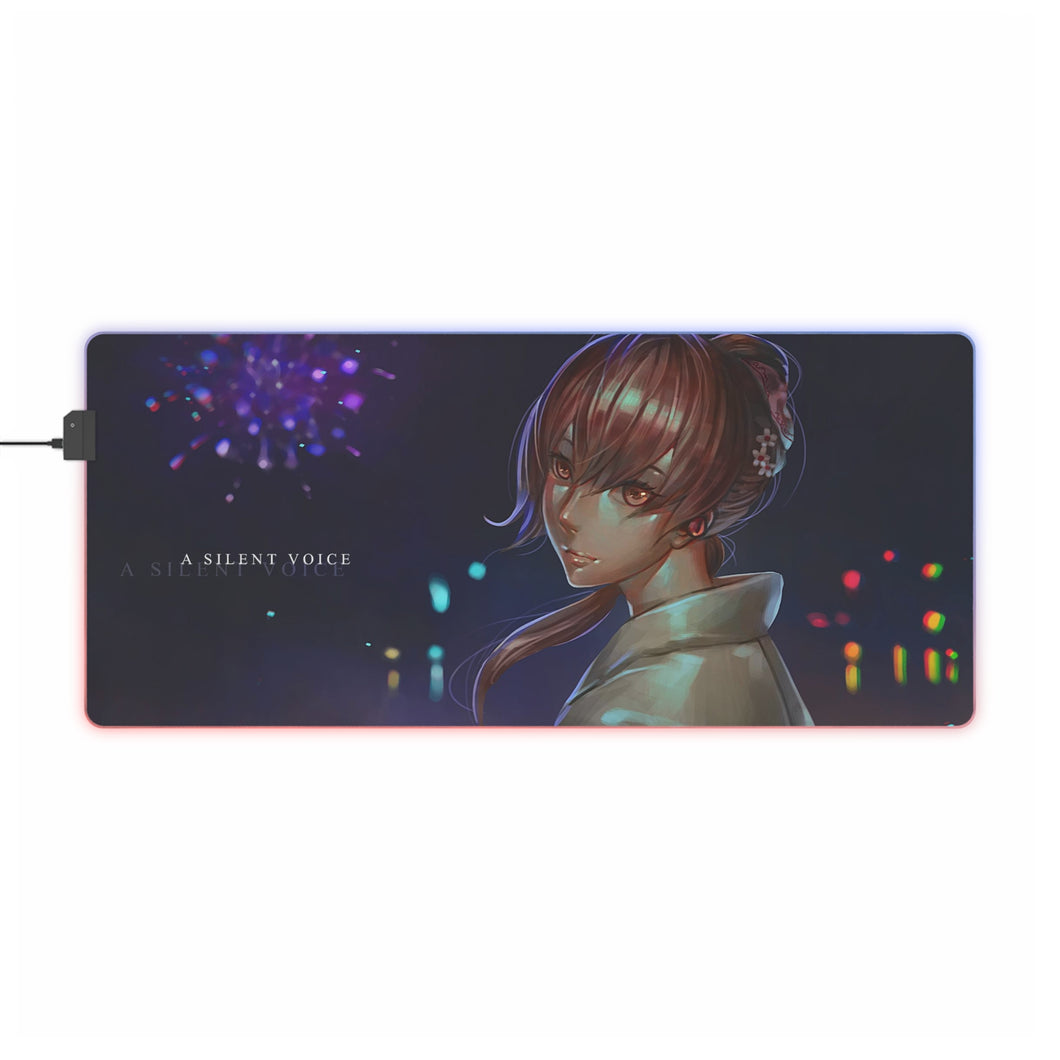 Koe No Katachi RGB LED Mouse Pad (Desk Mat)
