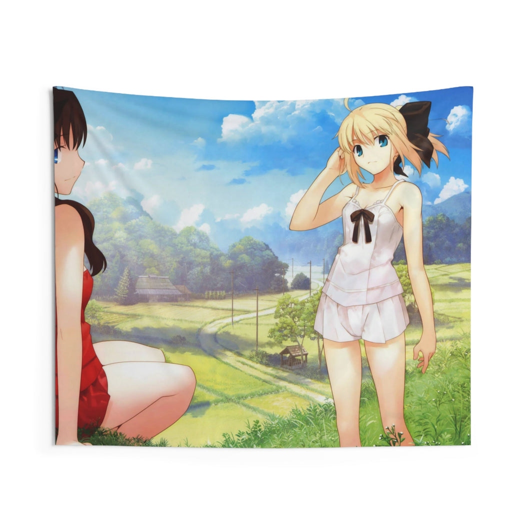 Rin Tohsaka Saber Lily Indoor Wall Tapestry