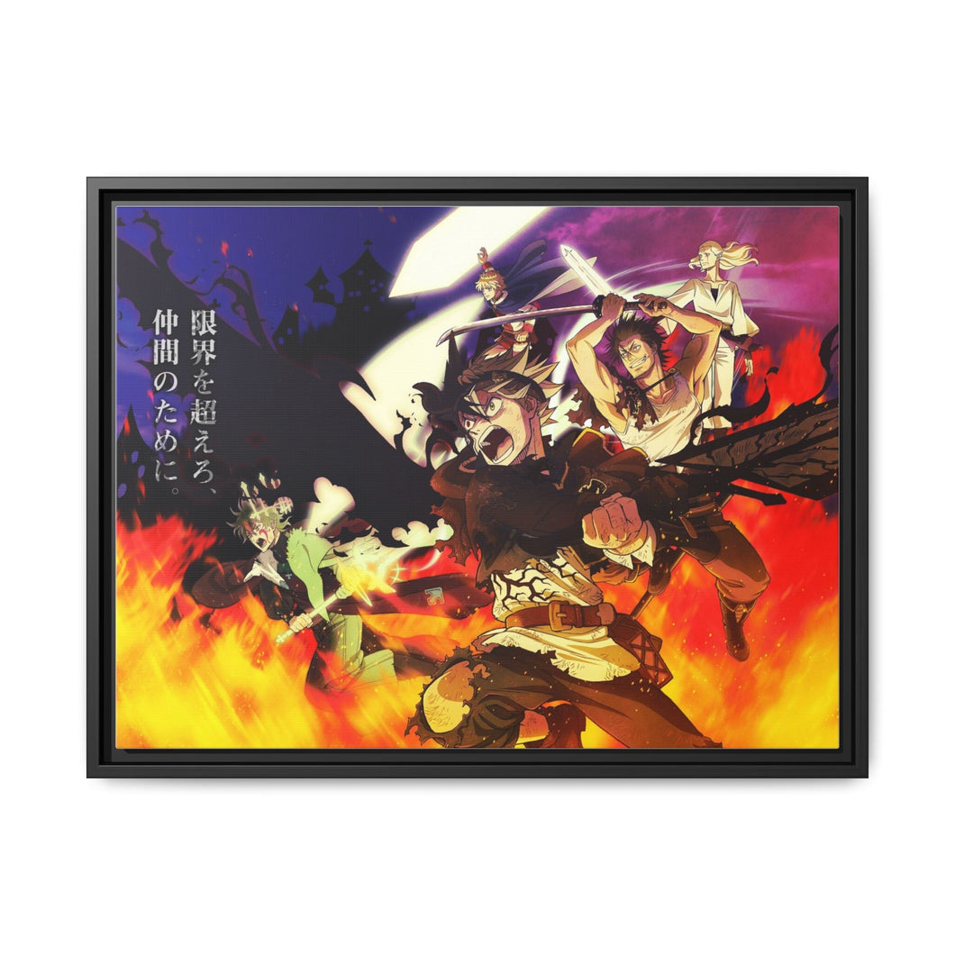 Anime Black Clover Canvas Framed Art Print