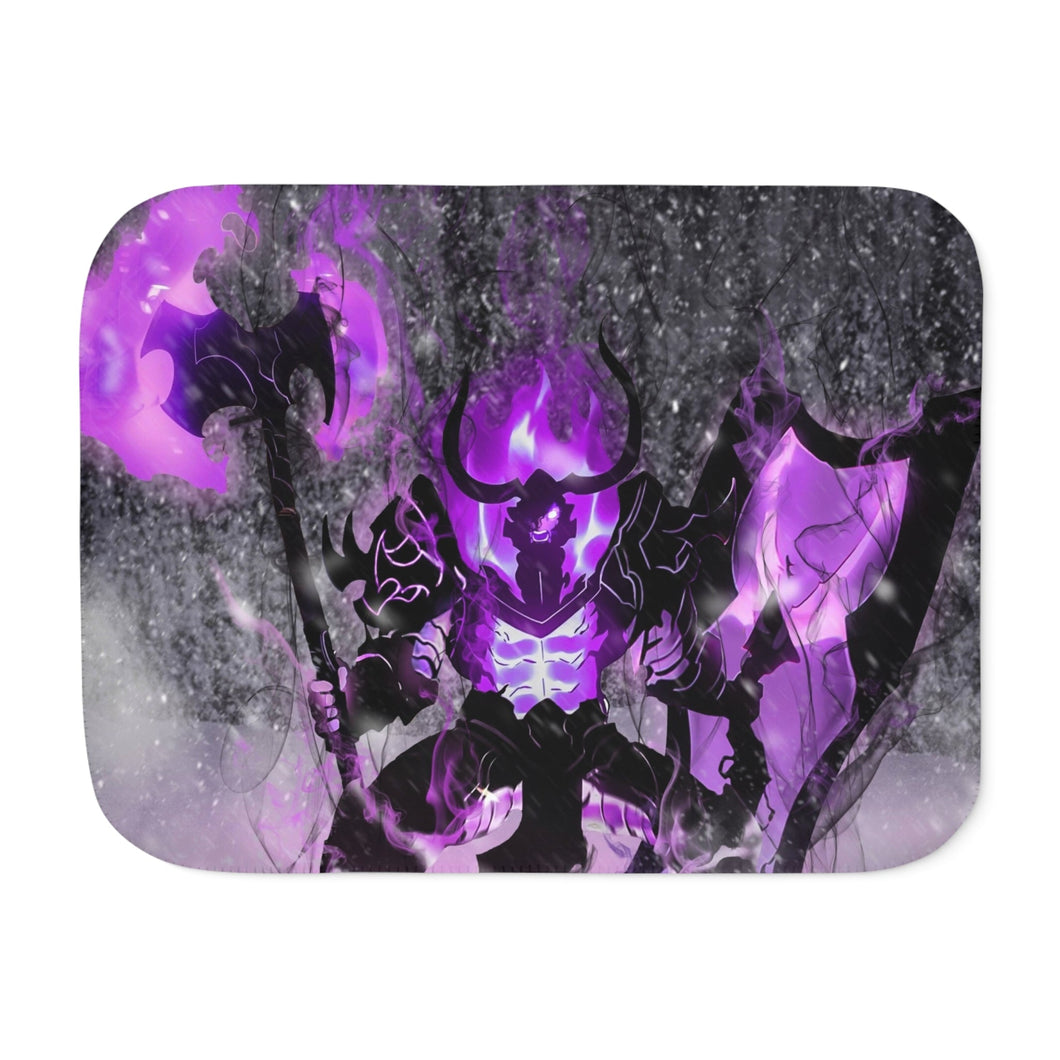 Anime Solo Leveling Sherpa Blanket