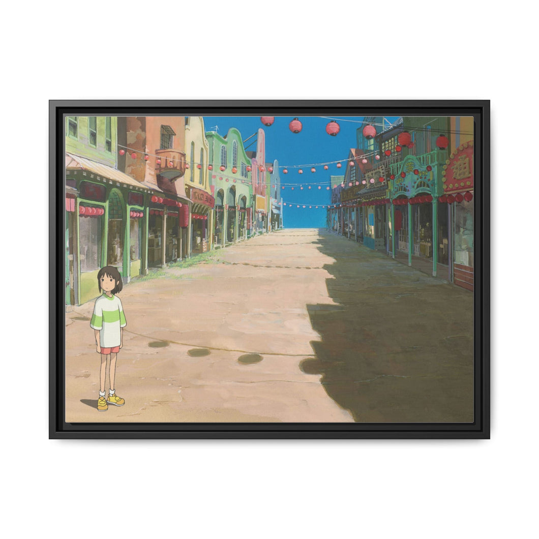 Anime Spirited Away Canvas Framed Art Print