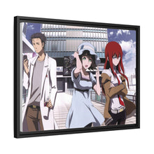Load image into Gallery viewer, Okabe, Kurisu &amp; Mayuri Canvas Framed Art Print
