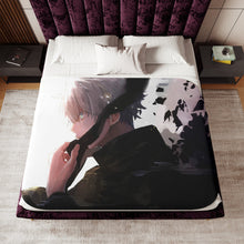 Load image into Gallery viewer, Satoru Gojo Sherpa Blanket
