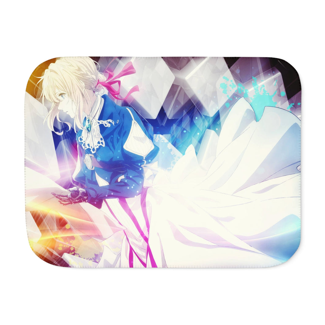 Violet Evergarden Violet Evergarden, Violet Evergarden Sherpa Blanket