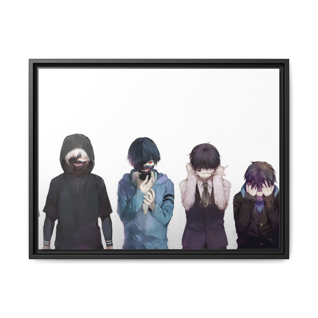 Ken Kaneki Transformation Canvas Framed Art Print