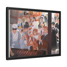 Load image into Gallery viewer, Satoru Gojo, Yuji Itadori, Aoi Todo, Toji Fushiguro, Mahito, Kento Nanami, Nobara Kugisaki, Toge Inumaki, Utahime Iori, Megumi Fushiguro, Maki Zenin, Momo Nishimiya, Shoko Ieiri and Yoshinobu Gakuganji Canvas Framed Art Print
