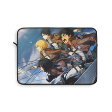 Load image into Gallery viewer, Eren,Mikasa,Armin and Levi Laptop Sleeve
