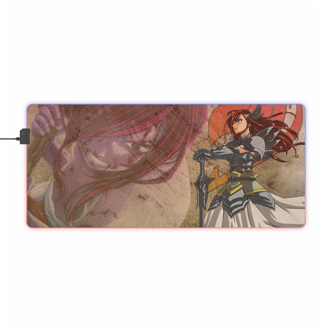Erza Scarlet RGB LED Mouse Pad (Desk Mat)