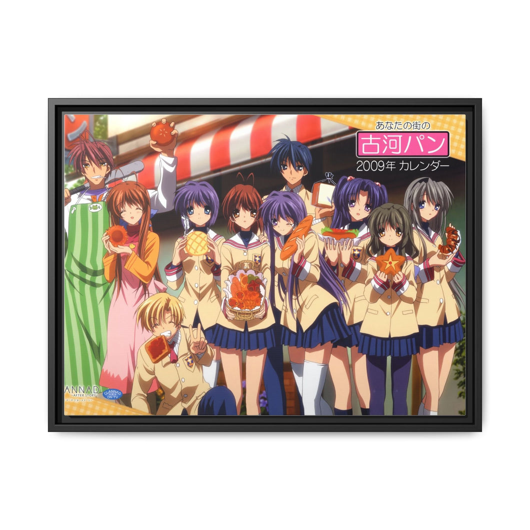 Clannad Tomoya Okazaki, Nagisa Furukawa, Tomoyo Sakagami, Kyou Fujibayashi, Fuuko Ibuki Canvas Framed Art Print
