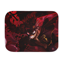 Load image into Gallery viewer, Black Clover Asta Sherpa Blanket
