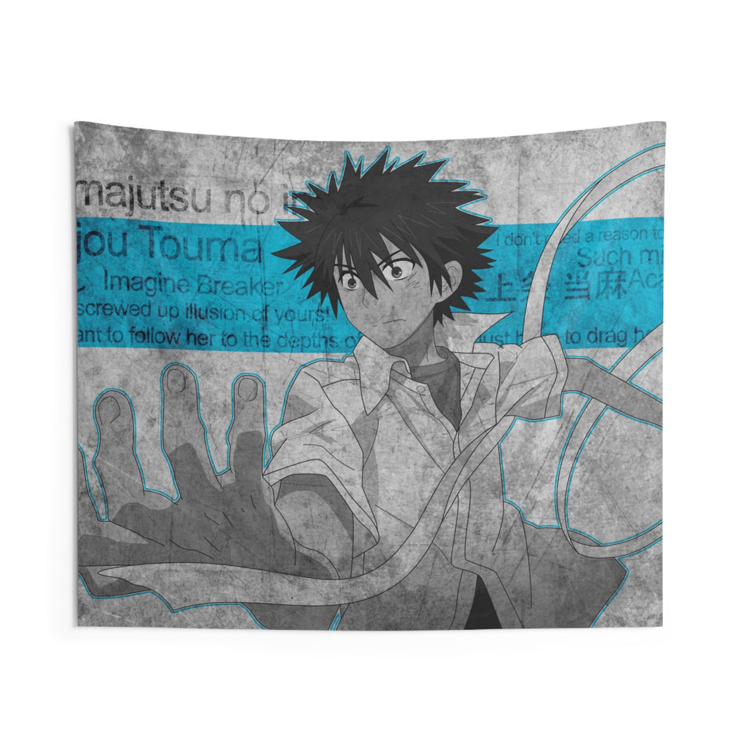 A Certain Magical Index Kamijou Touma Indoor Wall Tapestry