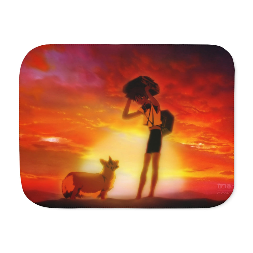 Anime Cowboy Bebopr Sherpa Blanket