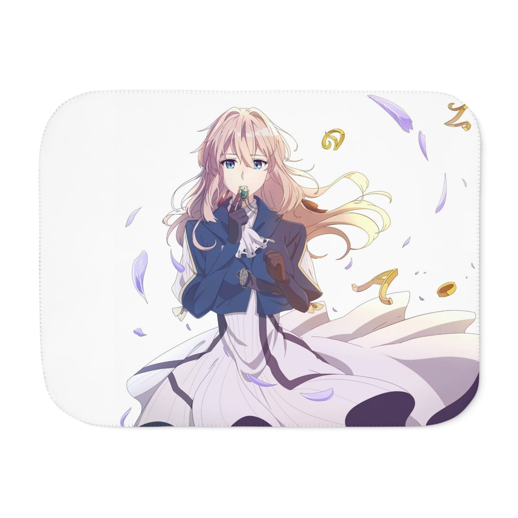 Violet Evergarden Sherpa Blanket